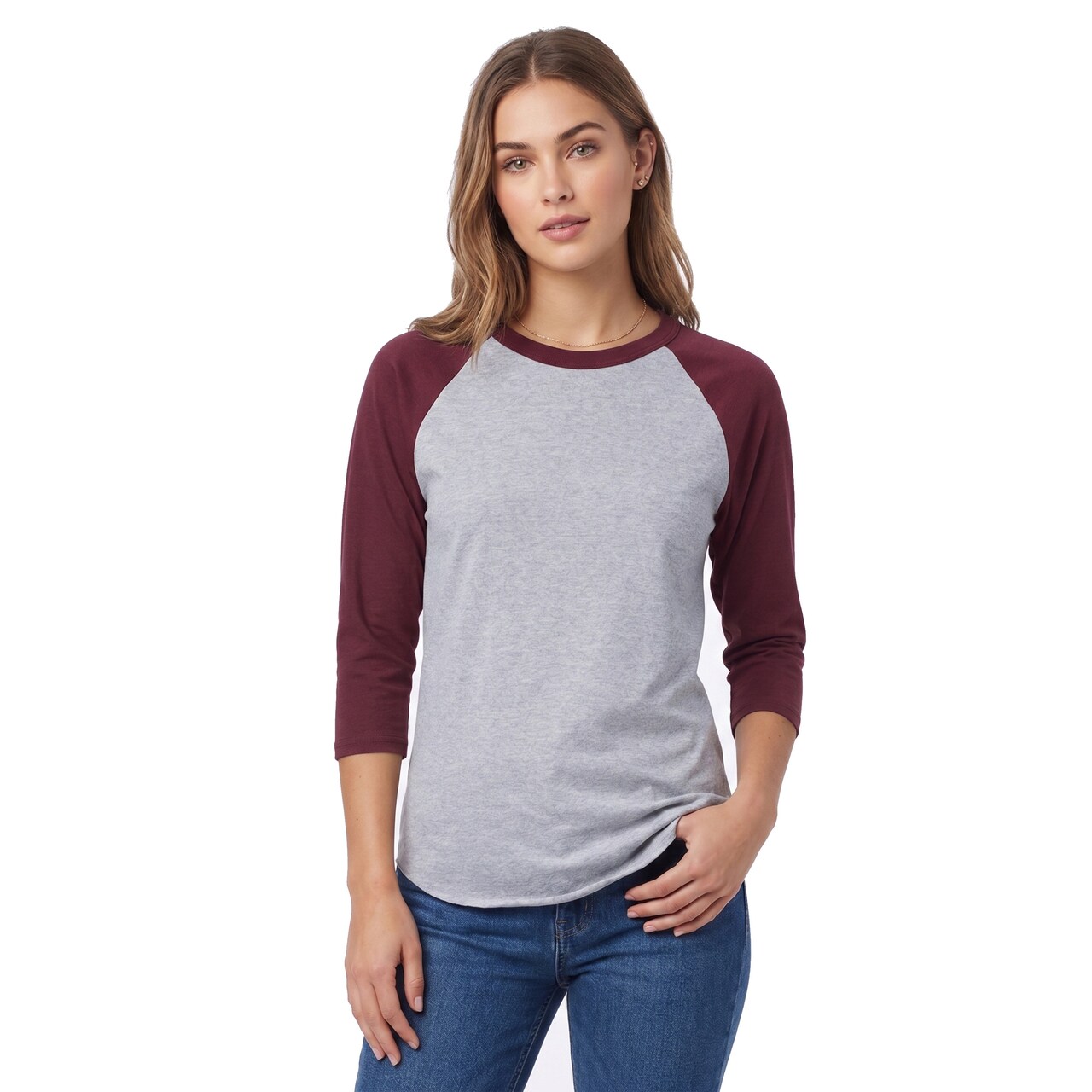 Augusta Sportswear Unisex Three Quarter Raglan Sleeve Baseball Jersey T Shirt